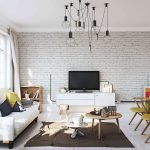 Araña de estilo loft en la sala de estar