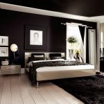 Elegante dormitorio interior