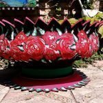Rosas en el neumático