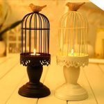 Candelabros con pájaros