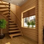 Escalera de madera