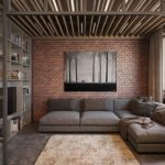 Techo de listones de madera