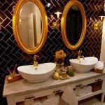 Espejos de baño con dorado