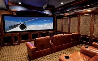Diseño de cine en casa +40 fotos interiores