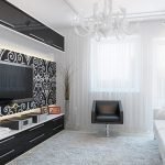 Decoración de la habitación en blanco y negro