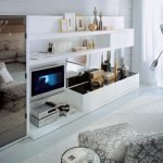 Muebles de gabinete para una pequeña sala de estar
