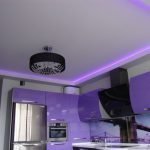 Tira de LED en el techo