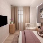 Dormitorio con cuna