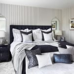 Decoración de dormitorio en blanco y negro