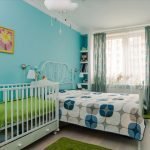 Decoración colorida del dormitorio