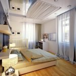 Dormitorio moderno con cuna