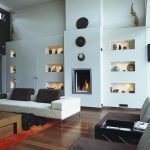 Chimenea en la sala de estar