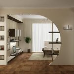 Estantes oscuros enmarcados en un interior brillante