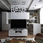 Estudio de 26 metros cuadrados en estilo moderno