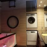 Nicho para lavadora en el baño