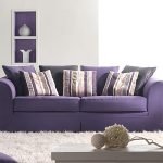 Sofá morado simple