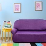 Sofá para niños morado