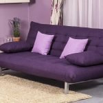 Sofá compacto morado