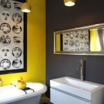 Arañas de mostaza en el baño.