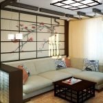 Sofá de esquina en estilo oriental