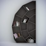 Estante de concha para libros