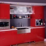 Muebles con microondas integrado.