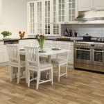 Muebles brillantes en la cocina