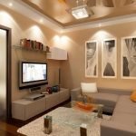 Interior con iluminacion