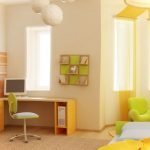 Decoración ligera de una habitación infantil.
