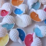 Lavabos de cera multicolor