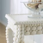 Conchas marinas en el diseño de la mesa