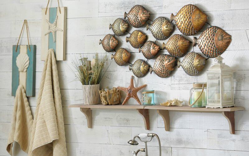 เปลือกหอยในการตกแต่งภายใน
