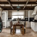 Acogedora cocina en el campo