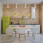 Pequeña cocina de estilo escandinavo