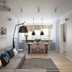 Hall en una habitación pequeña