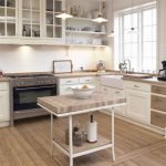 Acogedora cocina en una casa privada