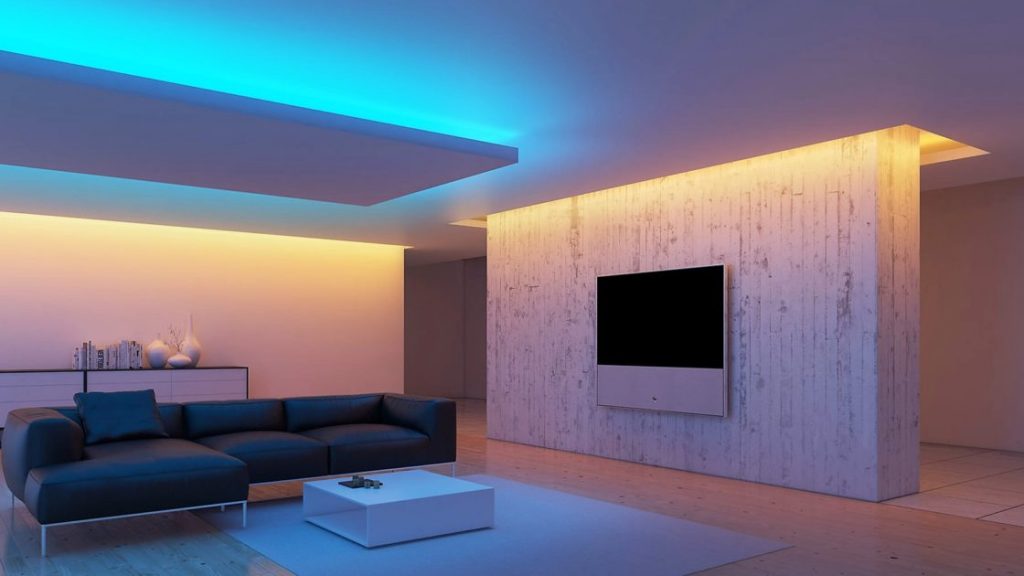 Banda LED a l’interior