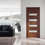 Puerta horizontal de vidrio