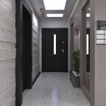 Puertas negras en el departamento