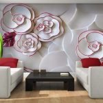 Flores en la pared