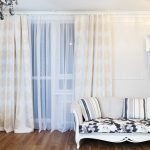 Cortinas brillantes para el balcón