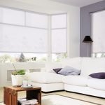 Cortinas romanas en blanco