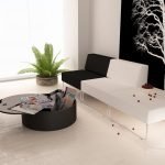 Decoración de la habitación en blanco y negro