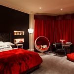 Decoración de dormitorio rojo