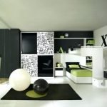 Interior negro y verde