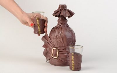 Decoración de botellas de cuero hágalo usted mismo