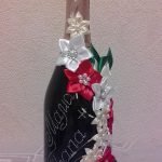 Botella hecha con técnica de kazashi