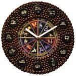 Reloj con signos del zodiaco