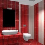 Paredes a rayas en el baño