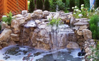 Cascada decorativa: ejemplos y bricolaje